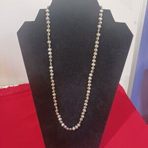 Silver Grey Freshwater Pearl Necklace